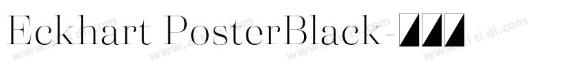 Eckhart PosterBlack字体转换